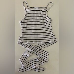 Women’s Stripe Tank Top w/ Waist Tie from Arizona Jean Co